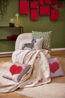 PAD Wohndecke DACKEL Beige Kuscheldecke Wendefunktion Made in Europe Bild 1