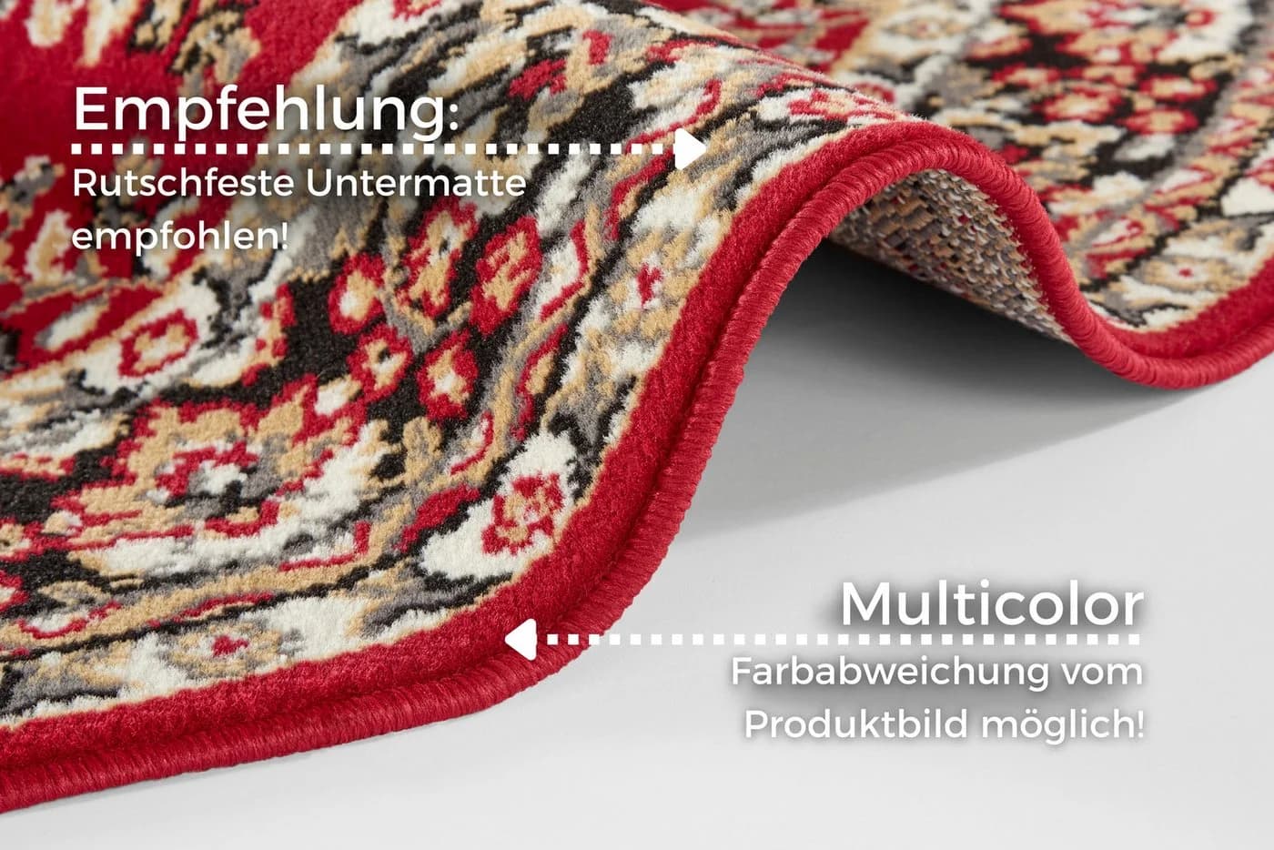 HANSE HOME Teppich Halton Rot Orientalisch Kurzflor - Bild 4