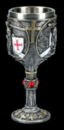 Figuren Shop GmbH Ritter Kelch First Knight bunt Kunststein Edelstahl Bild 3