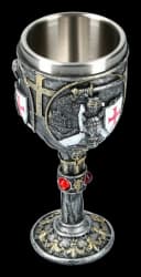 Figuren Shop GmbH Ritter Kelch First Knight bunt Kunststein Edelstahl Bild 4