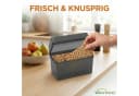 varivendo Knäckebrot-Box Grau Kunststoff mit Deckel Bild 3