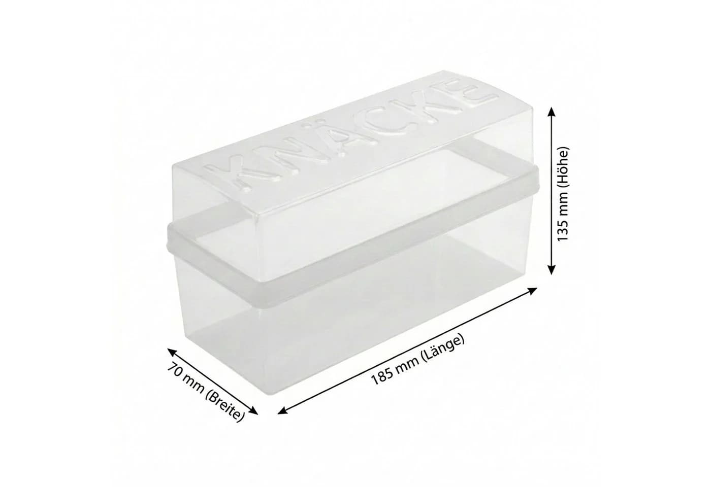 varivendo Knäckebrotbox Weiß Kunststoff Frischhaltebox
