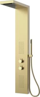 Marwell Duschsäule Essenza Gold Edelstahl Regendusche Bild 2
