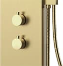 Marwell Duschsäule Essenza Gold Edelstahl Regendusche Bild 5