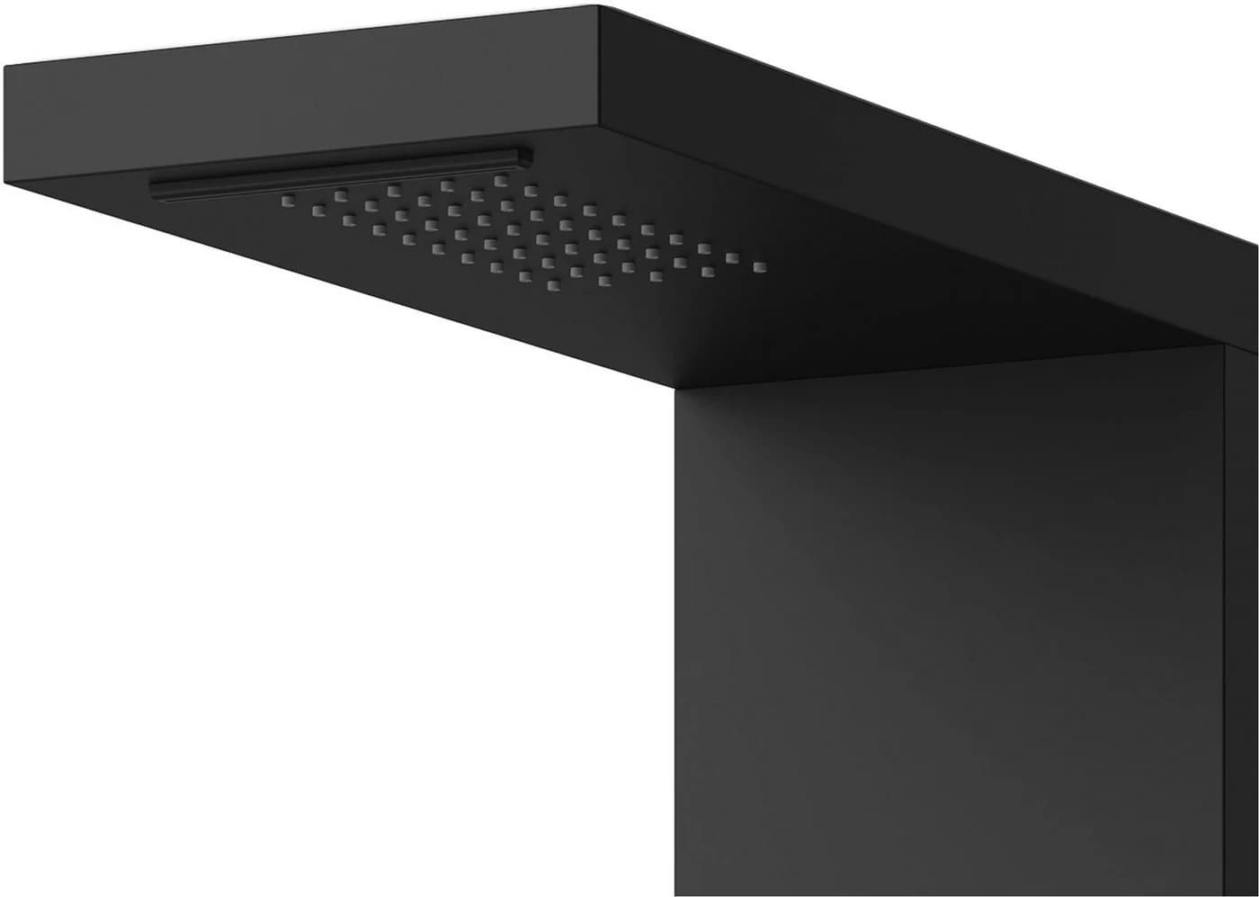 Marwell Duschsäule Essenza Schwarz Edelstahl Regendusche - Bild 3