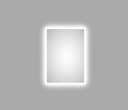 TALOS Badspiegel mit LED-Beleuchtung Weiß Glas Modern Bild 1