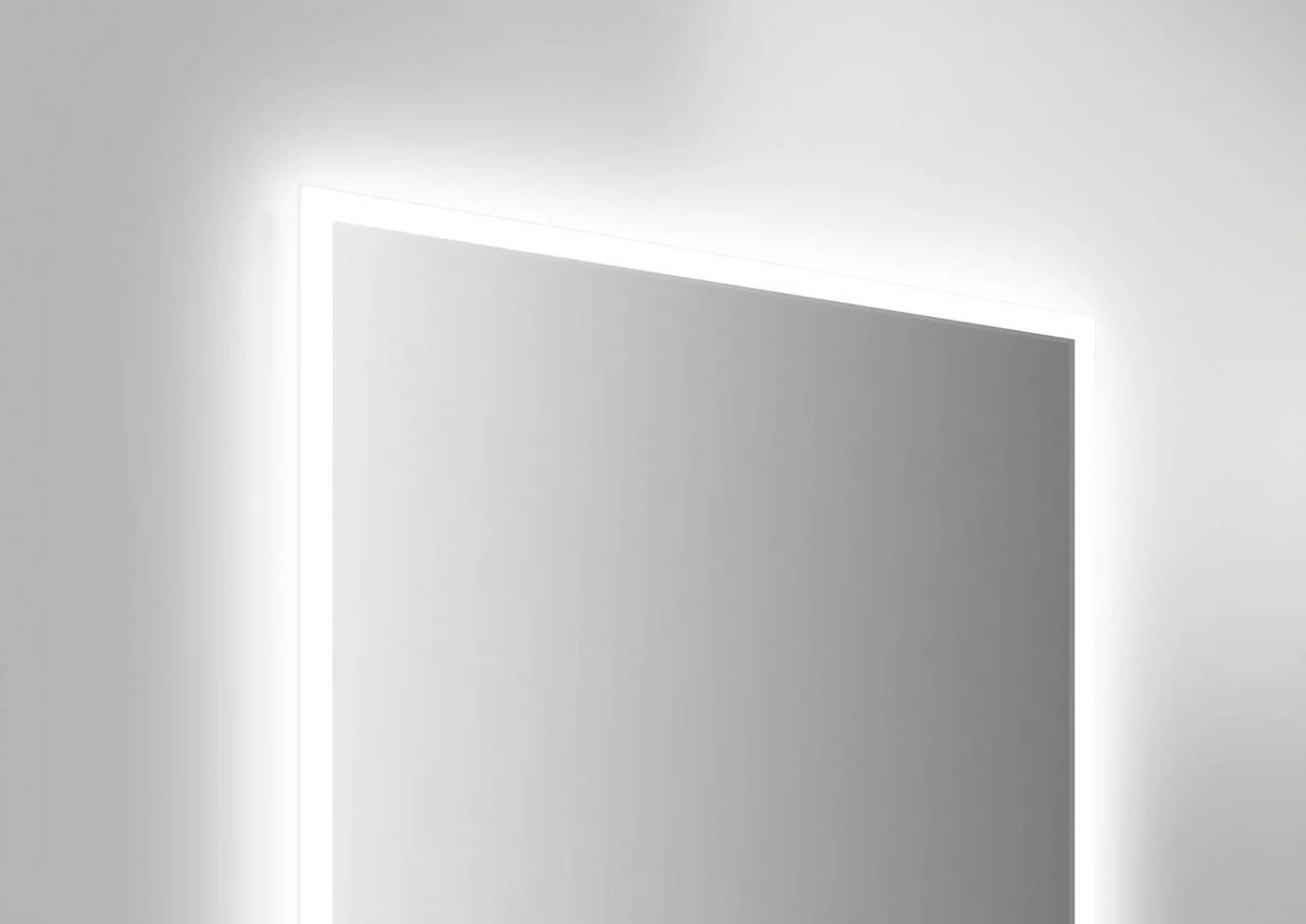 TALOS Badspiegel mit LED-Beleuchtung Weiß Glas Modern - Bild 4