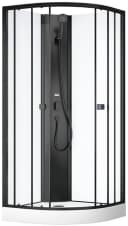 MARWELL Komplettdusche Prime Style Schwarz mit Acrylwanne Bild 1