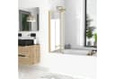Badewannenaufsatz MARWELL Double Gold - Duschwand 120x70cm Bild 3