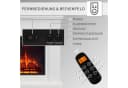 Balderia Elektrokamin Pandora Standkamin 3D Flamme 2000 W Weiß Bild 5