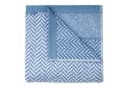 herzbach home Handtuch Set Italiana Blau Gemustert Premium-Qualität Bild 3