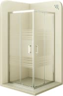 i-flair Eckdusche DIANA Schiebetür Duschkabine 70x70 cm ESG Glas silber Bild 2