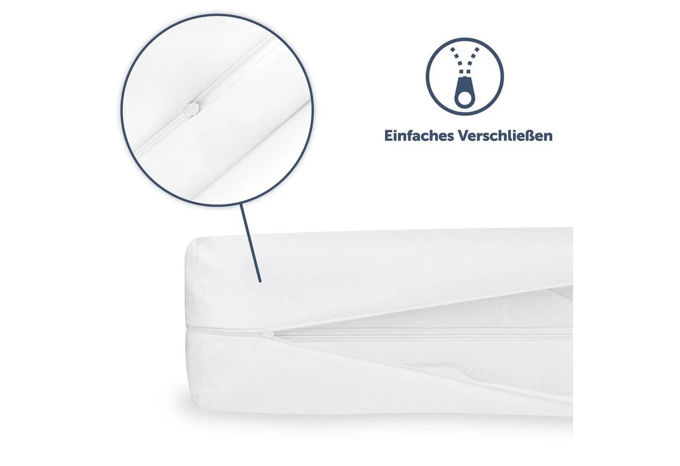 Matratzenschutzbezug für Allergiker, Topper Bezug Blumtal, Milbenbezug, Encasing, atmungsaktiv und wasserdicht - Bild 4
