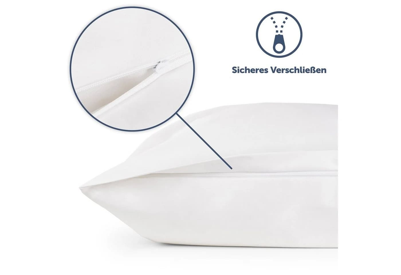 Blumtal Bettbezug Milbenbezug Weiß Allergiker Evolon - Bild 3