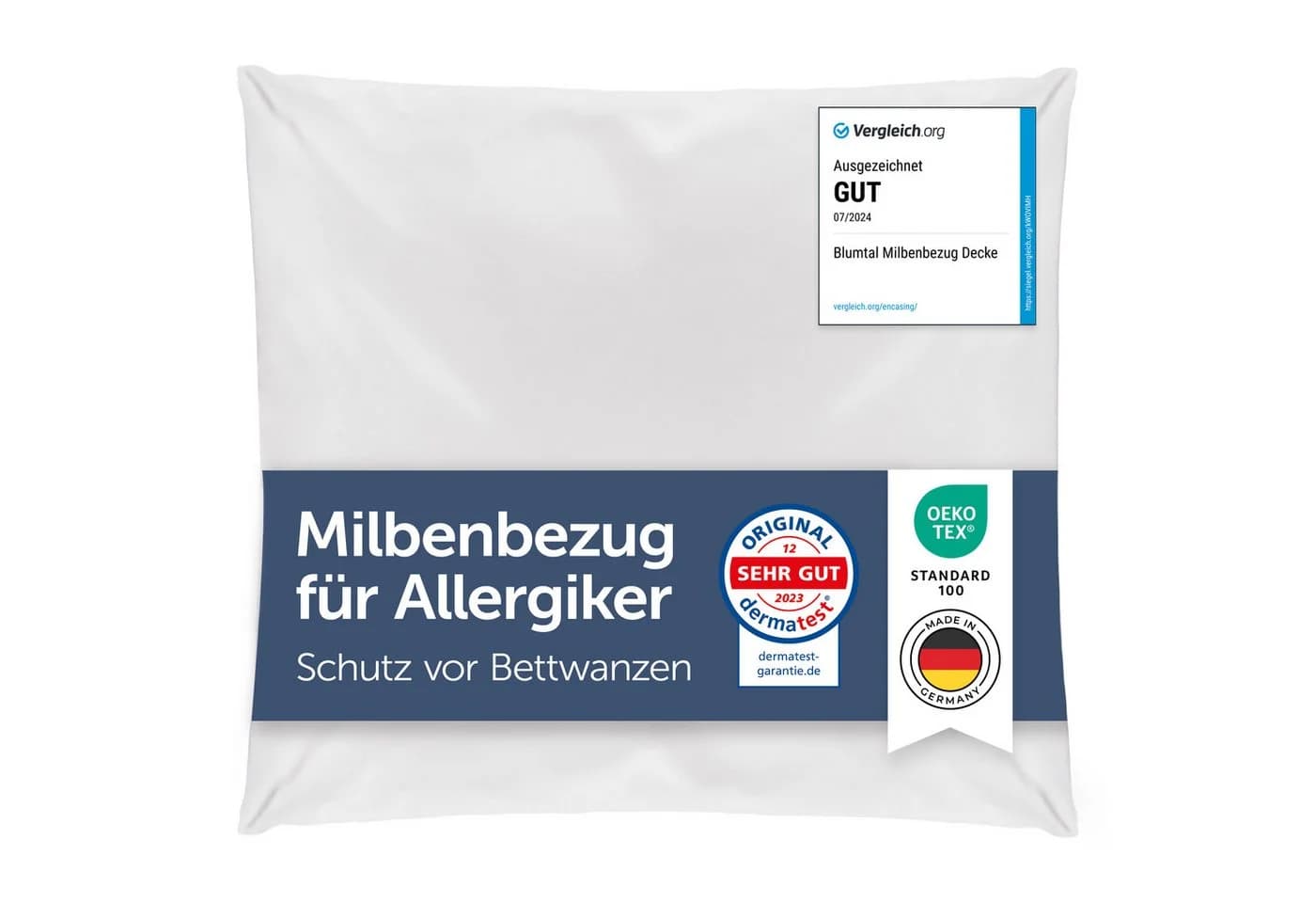 Blumtal Bettbezug Milbenbezug Weiß Allergiker Evolon - Bild 2