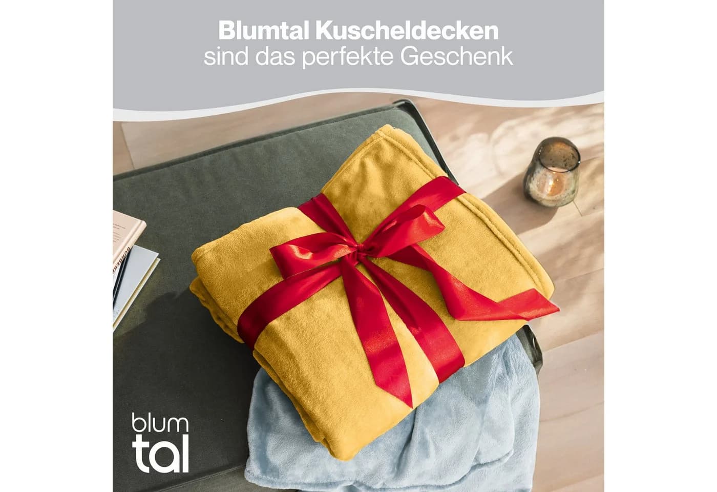 Wohndecke Kuschelige Fleecedecke Oeko-Tex zertifiziert Blumtal - Bild 5