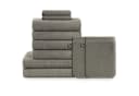 Blumtal Handtuch Set 10-tlg. Grau 100% Baumwolle Frottee Bild 2