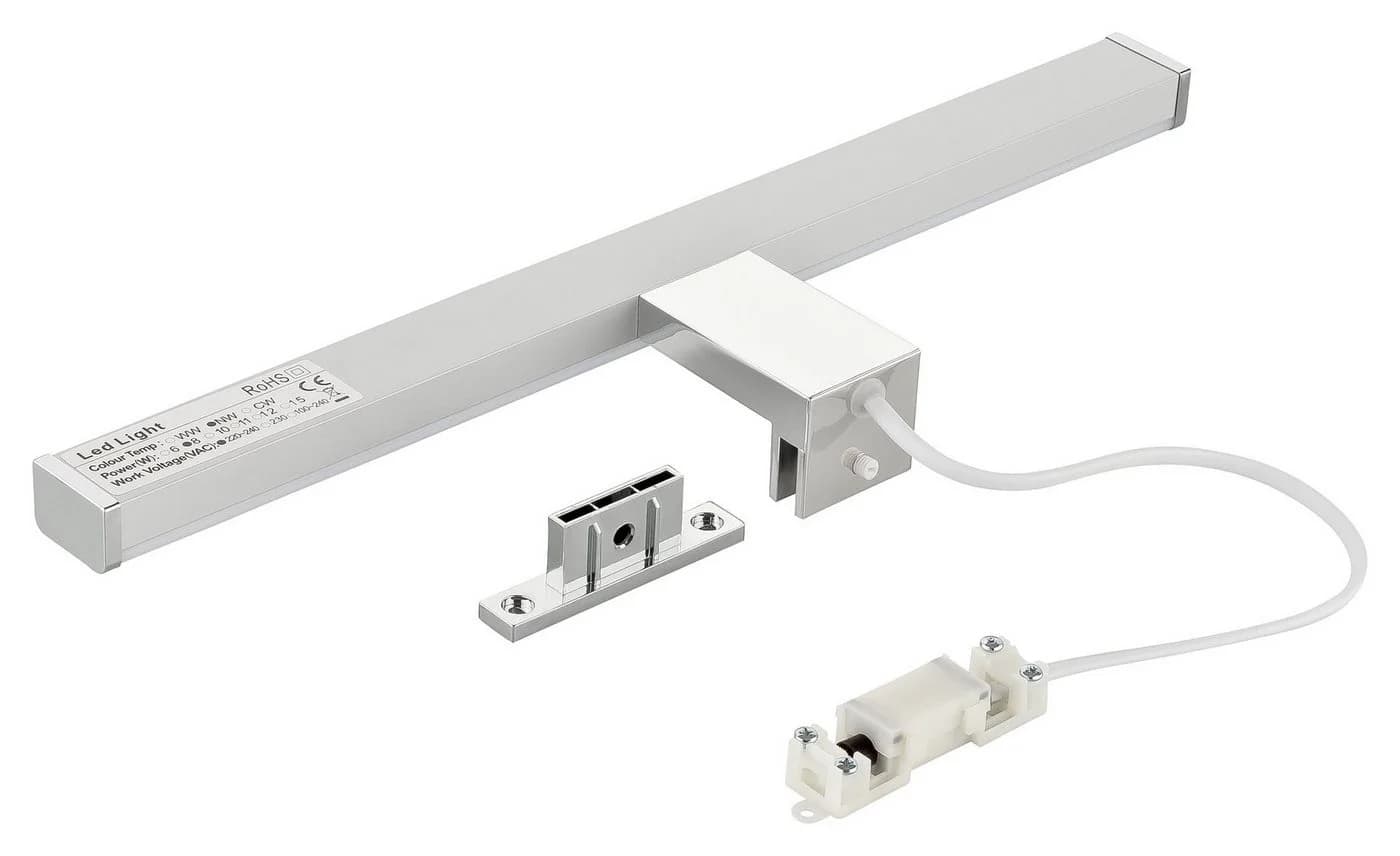 SEBSON LED Spiegelleuchte 40cm Aluminium Matt