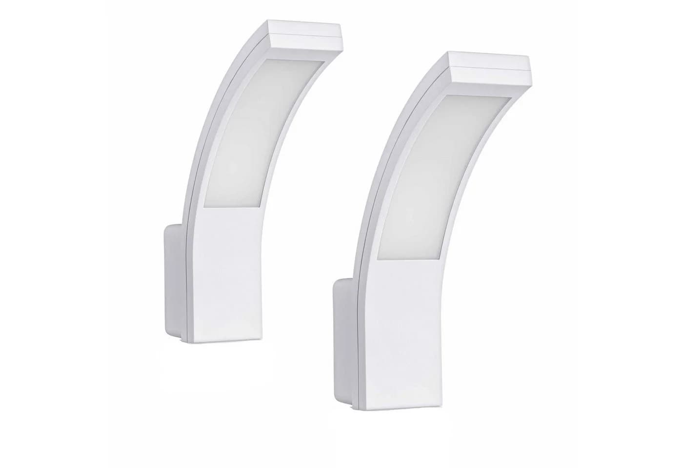 SEBSON Außen-Wandleuchte 2x LED IP65 15W 1100lm kaltweiß weiß - Bild 2