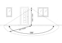 SEBSON Außen-Wandleuchte LED mit Bewegungsmelder, 20W, 2200lm, IP65, Anthrazit Bild 4