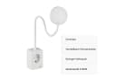 SEBSON LED Steckdosenleuchte dimmbar mit Flexarm und USB Bild 1