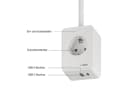 SEBSON LED Steckdosenleuchte dimmbar mit Flexarm und USB Bild 3