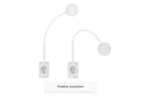 SEBSON LED Steckdosenleuchte dimmbar mit Flexarm und USB Bild 5