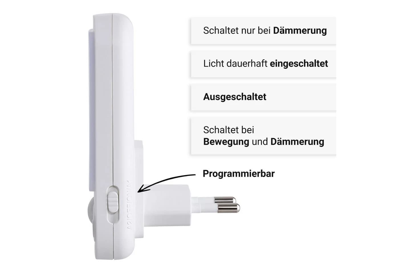 SEBSON LED Steckdosenleuchte Bewegungsmelder Dimmbar Warmweiß - Bild 3