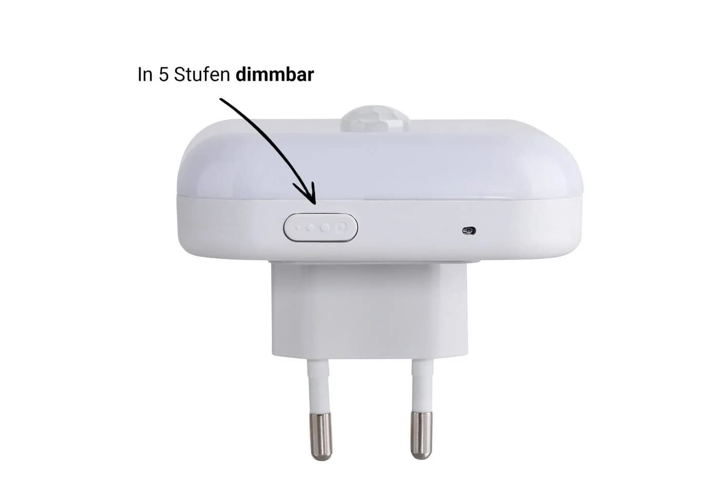 SEBSON LED Nachtlicht Steckdosenlampe 2er Set Dimmbar Bewegungsmelder - Bild 4
