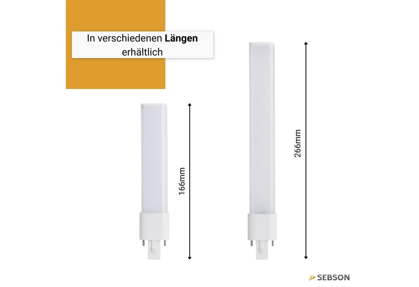 SEBSON LED Lampe G23 5W 1000lm Neutralweiß 4000K - Bild 5