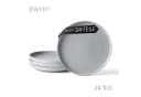 JIWOO 24-teiliges Keramik-Tellerset Grau Ø27,7cm Bild 2