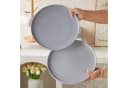JIWOO 24-teiliges Keramik-Tellerset Grau Ø27,7cm Bild 4