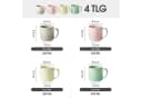 JIWOO Tassen-Set 4-teilig 320ml Keramik Skandinavisch Bunt Bild 1