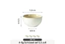 JIWOO Salatschüssel 4er Set Keramik Braun Ø13,5cm Bild 1
