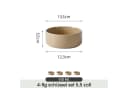 JIWOO Salatschüssel 4er Set Keramik Braun Ø13,5cm Bild 1
