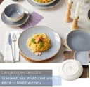 JIWOO Geschirr-Set 16-tlg. Blau Keramik Bild 5