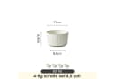 JIWOO Schalen-Set 4-tlg. Beige/Weiß Keramik Müslischalen Bild 1