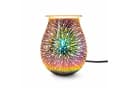 Candle BROTHERS Elektrische Duftlampe Jupiter Glas Silber Bunt 3D-Design Bild 2