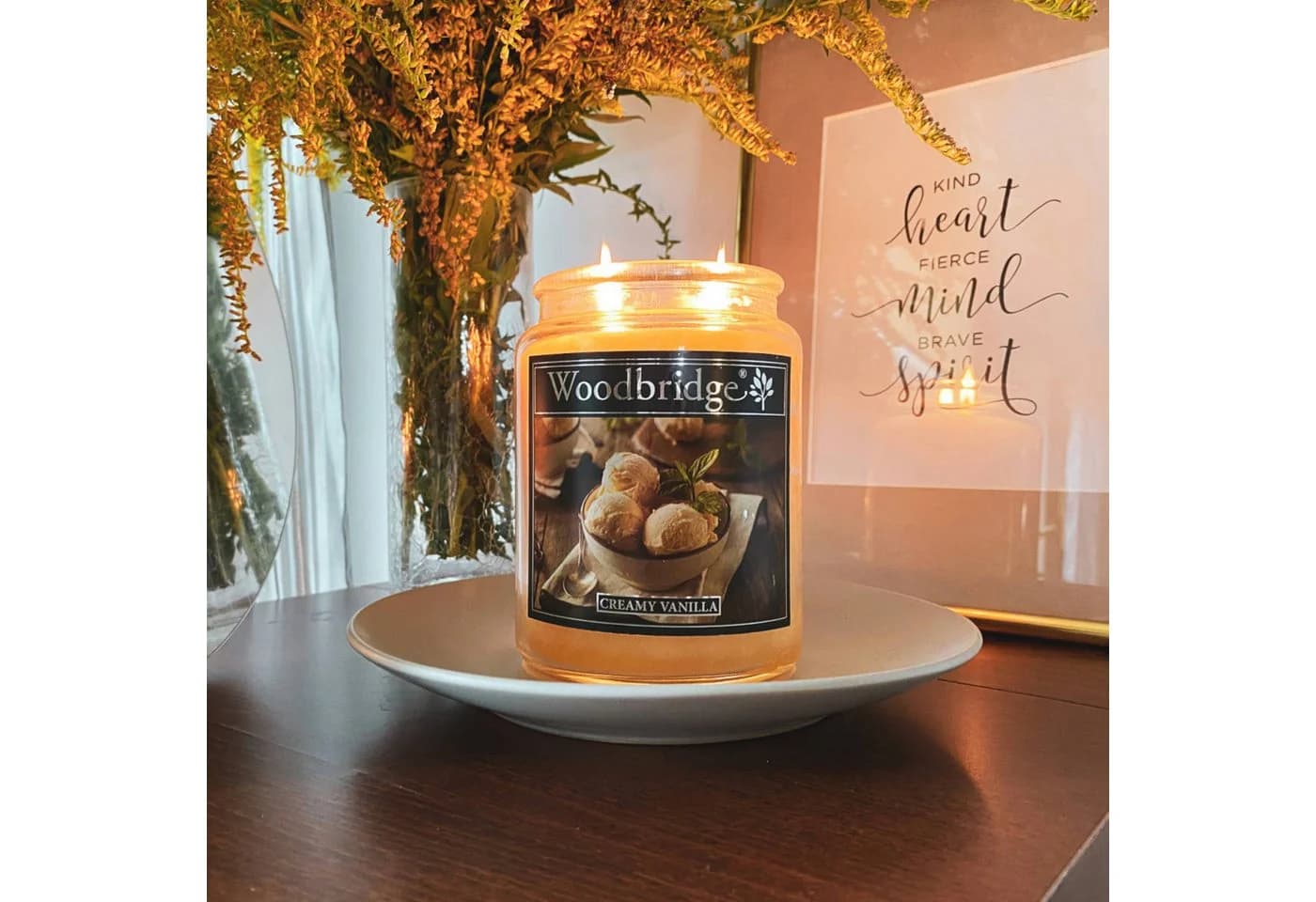 Woodbridge Duftkerze Creamy Vanilla 130 Std. 565g - Bild 4