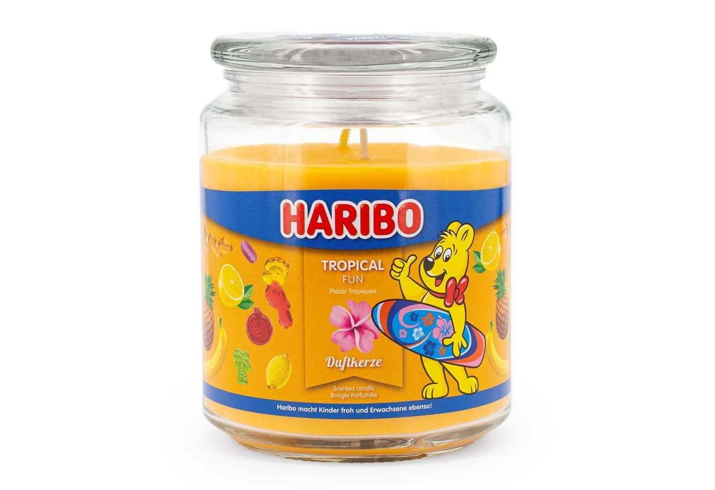 HARIBO Duftkerze Tropical Fun im Dekoglas mit Doppeldocht - Bild 2