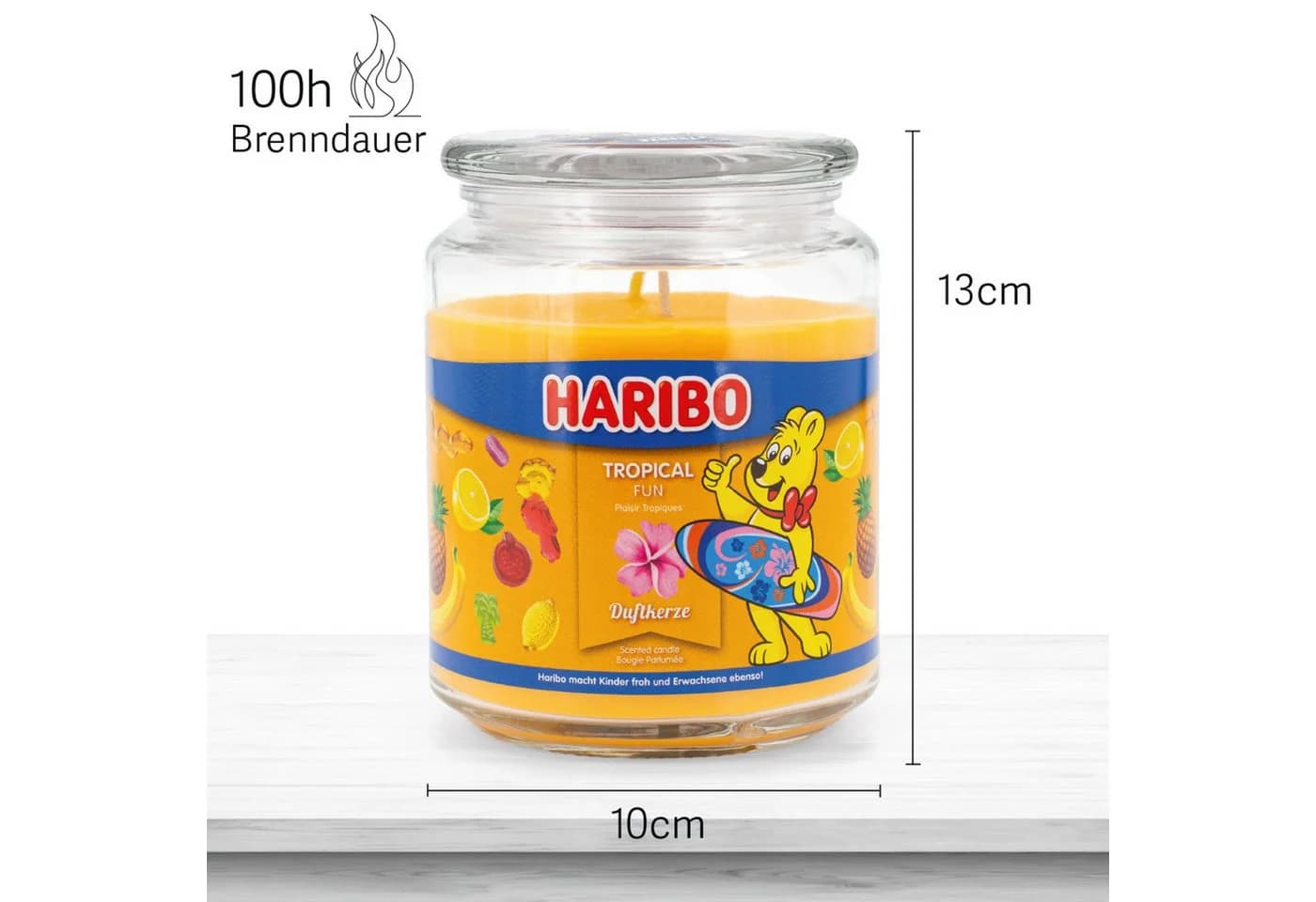 HARIBO Duftkerze Tropical Fun im Dekoglas mit Doppeldocht - Bild 4