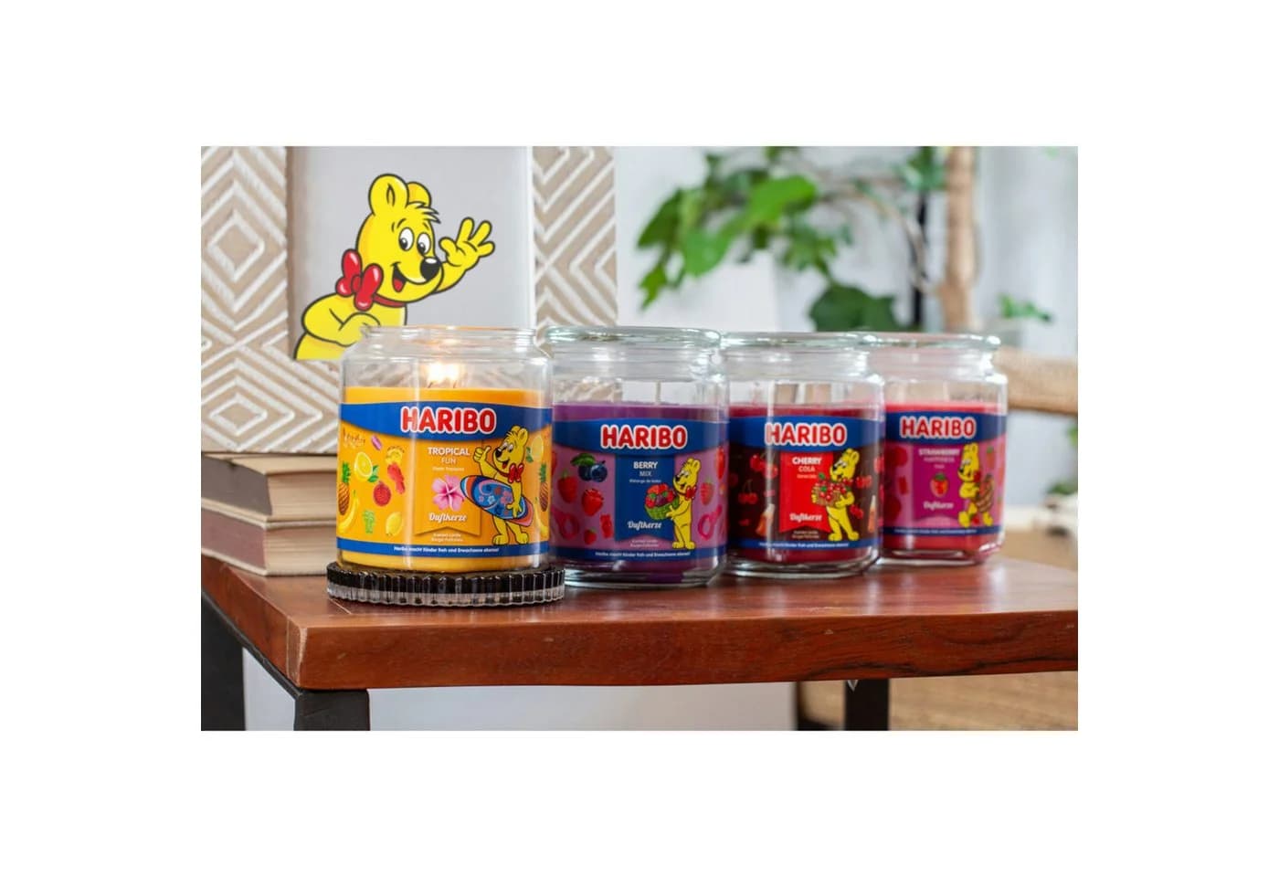 HARIBO Duftkerze Tropical Fun im Dekoglas mit Doppeldocht - Bild 5