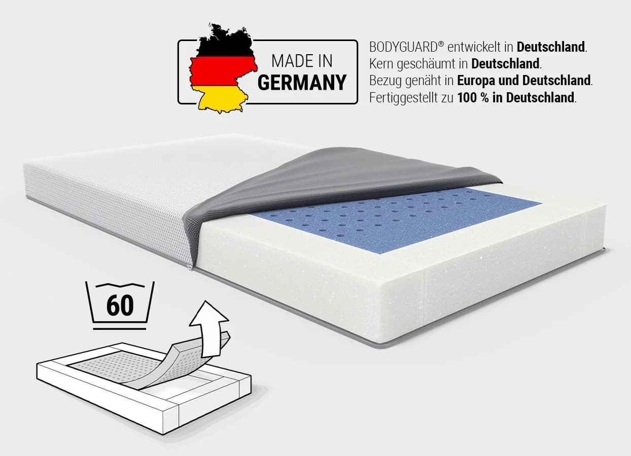 bett1.de SuperBreeze® Kindermatratze 60x120 cm mit HyBreeze® Bezug - Bild 2
