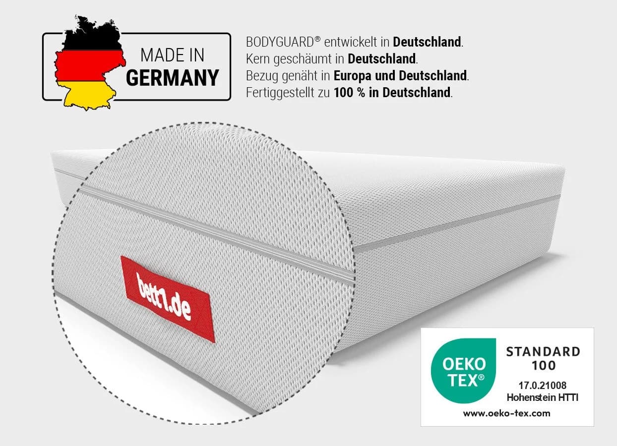 bett1.de Boxspringmatratze BODYGUARD Weich 28 cm QXSchaum - Bild 5