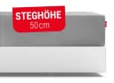 bett1.de Spannbettlaken BODYGUARD Extra Hoch Silber Bild 3
