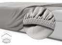bett1.de Spannbettlaken BODYGUARD Extra Hoch Silber Bild 5