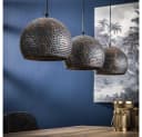 famlights Pendelleuchte Hanni Schwarz 3xE27 Dimmbar Bild 1