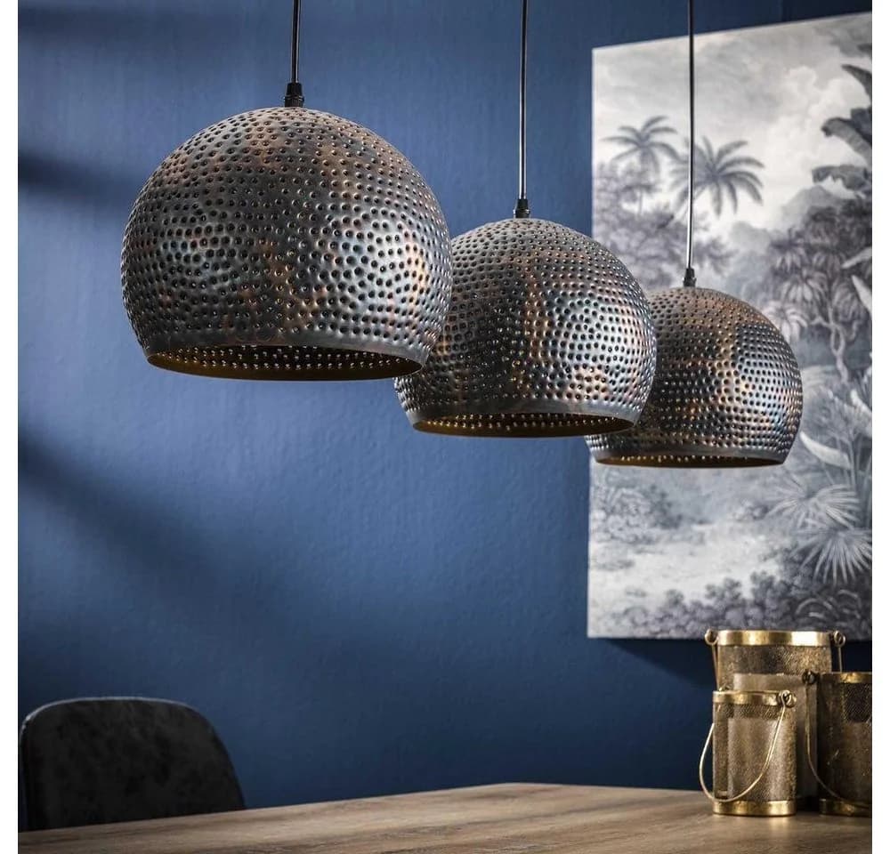 famlights Pendelleuchte Hanni Schwarz 3xE27 Dimmbar