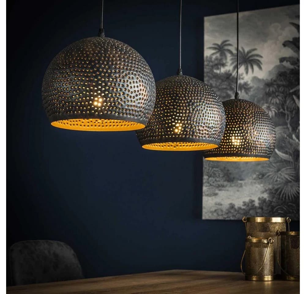 famlights Pendelleuchte Hanni Schwarz 3xE27 Dimmbar - Bild 2