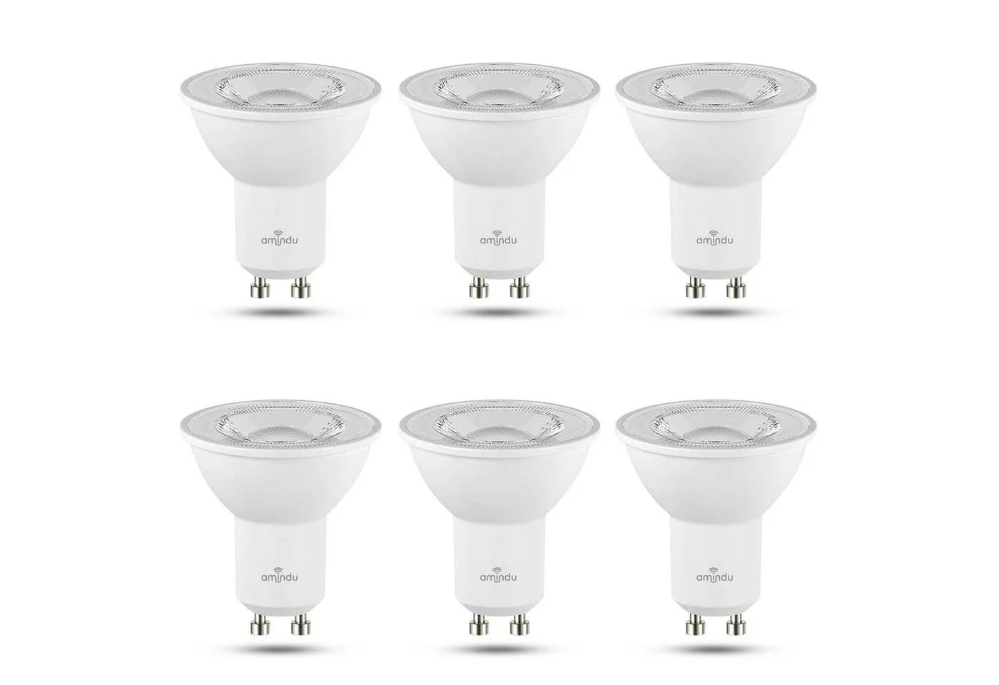 Amindu LED-Leuchtmittel GU10 4.5W 425lm 6er Pack Nicht Dimmbar - Bild 2